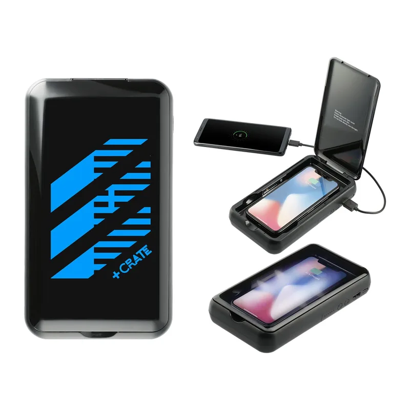 Pristine 10,000mAh Wireless Power Bank w/UV Sanitizer