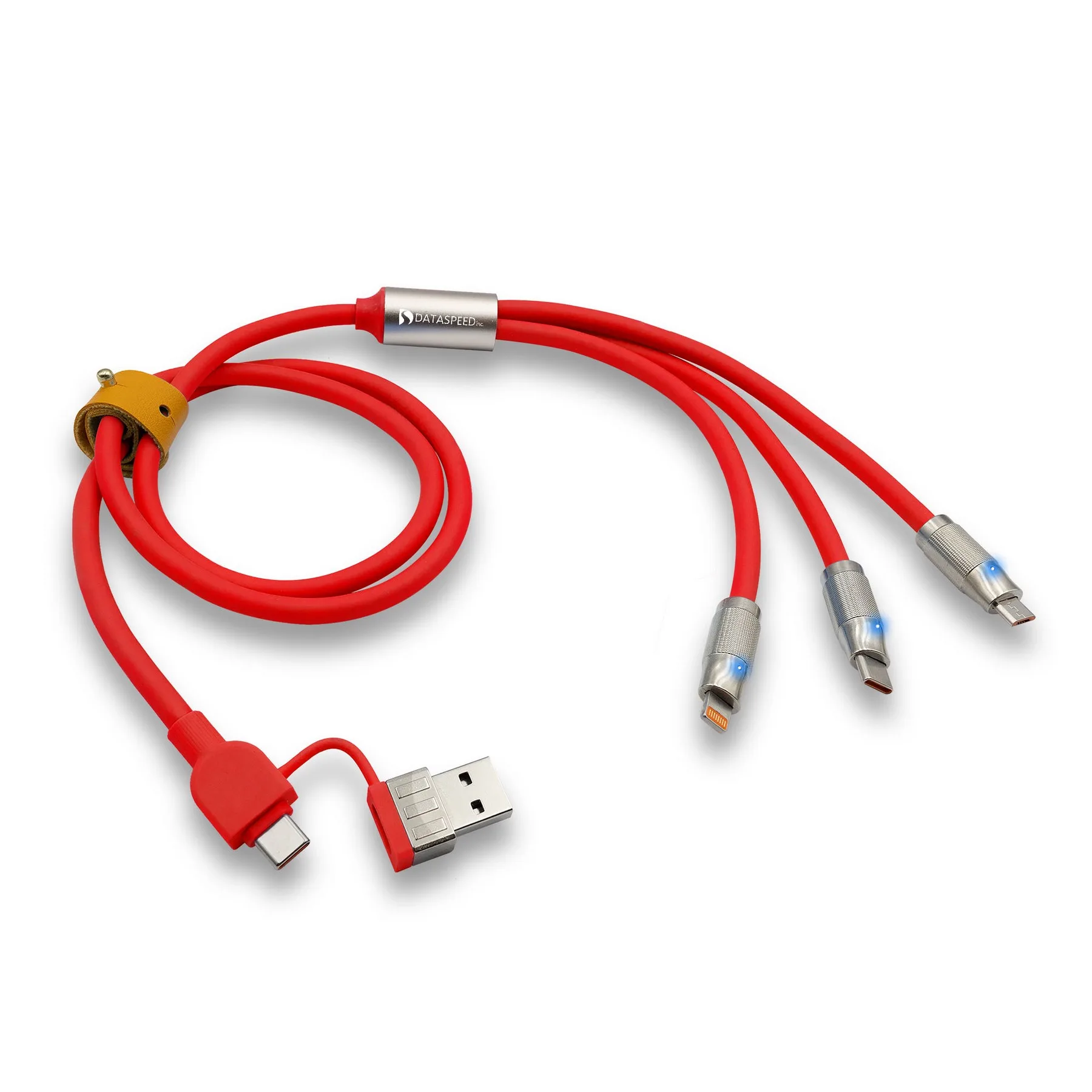 Heavy Duty Pro 5-in-1 USB cable with Interchangeable Charging Tips view 3