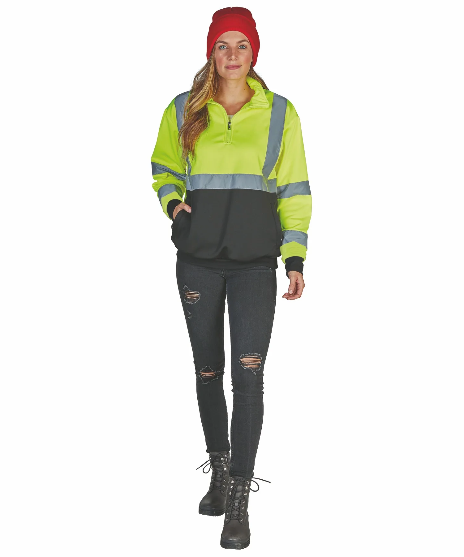 Lime Green/Black Blank Front