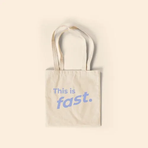 This Is Fast Main Squeeze - Natural Canvas