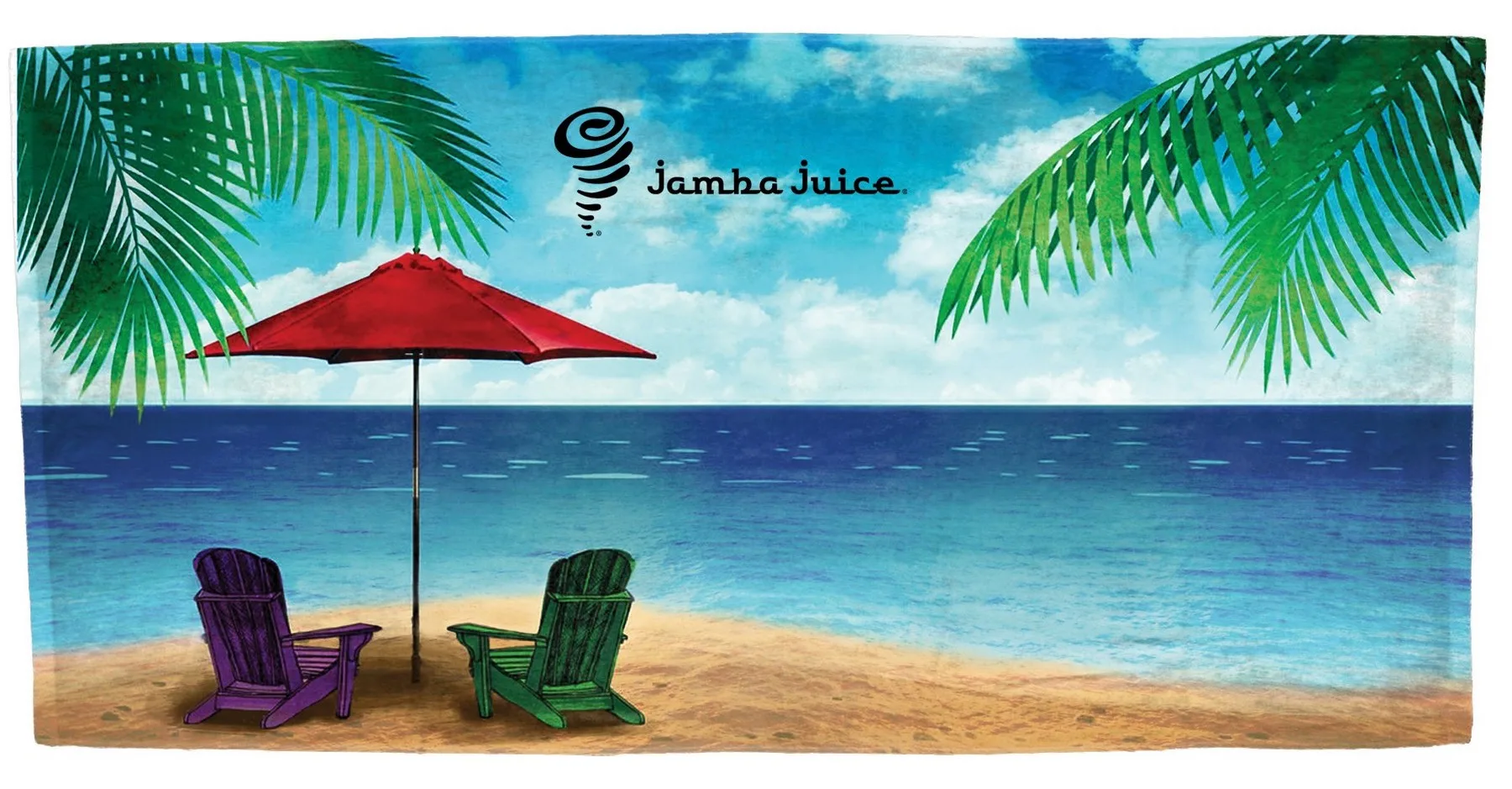 Xpress Towels Water's Edge Stock Design Beach Towel