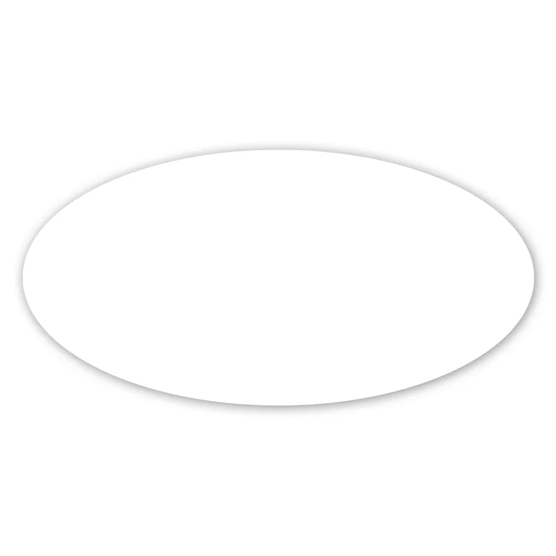 2 X 4" Oval Removable Label view 2