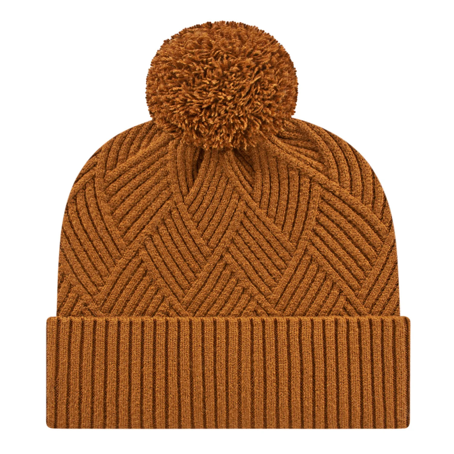 Premium Diagonal Weave Knit Cap With Cuff view 4