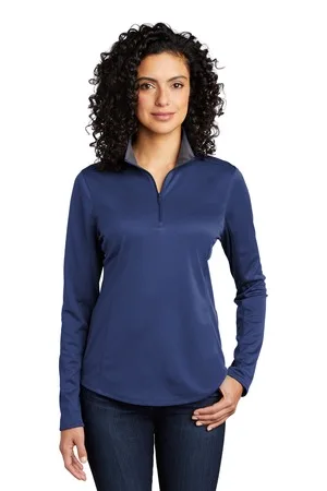 Port Authority ® Women's Silk Touch ™ Performance 1/4-Zip view 4
