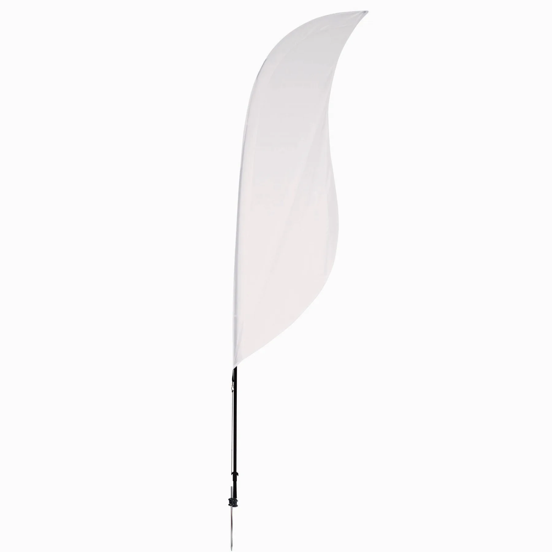 9' Streamline Sabre Sail Sign Flag, 1-Sided, Ground Spike view 2
