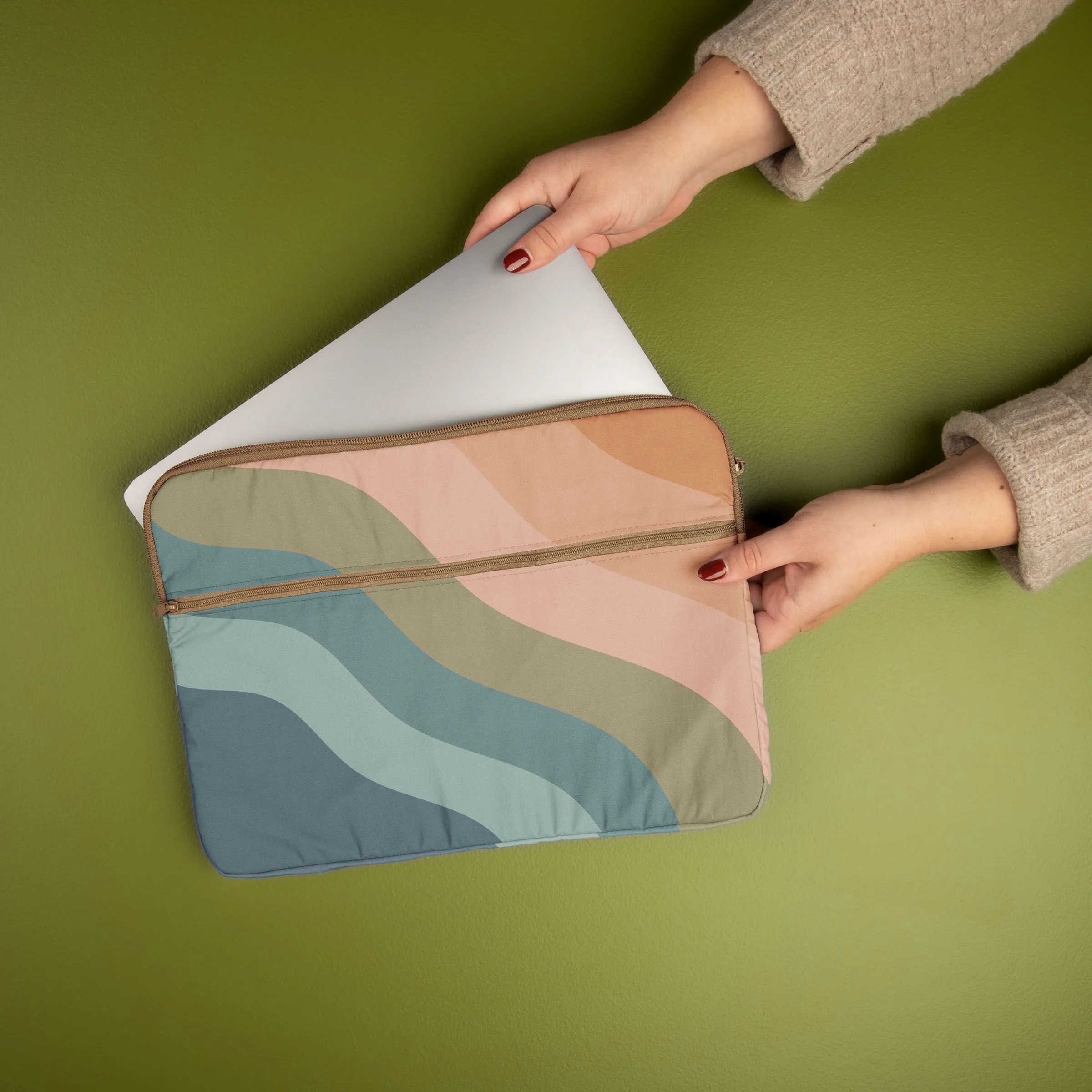 Zippered Pocket Laptop Sleeves - 4cp Nylon view 2