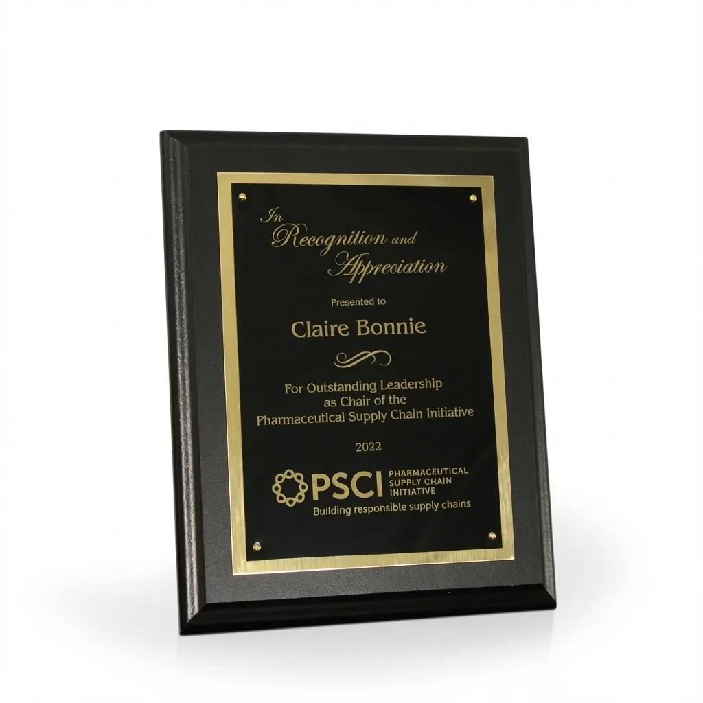 Corvus Award Plaque view 4