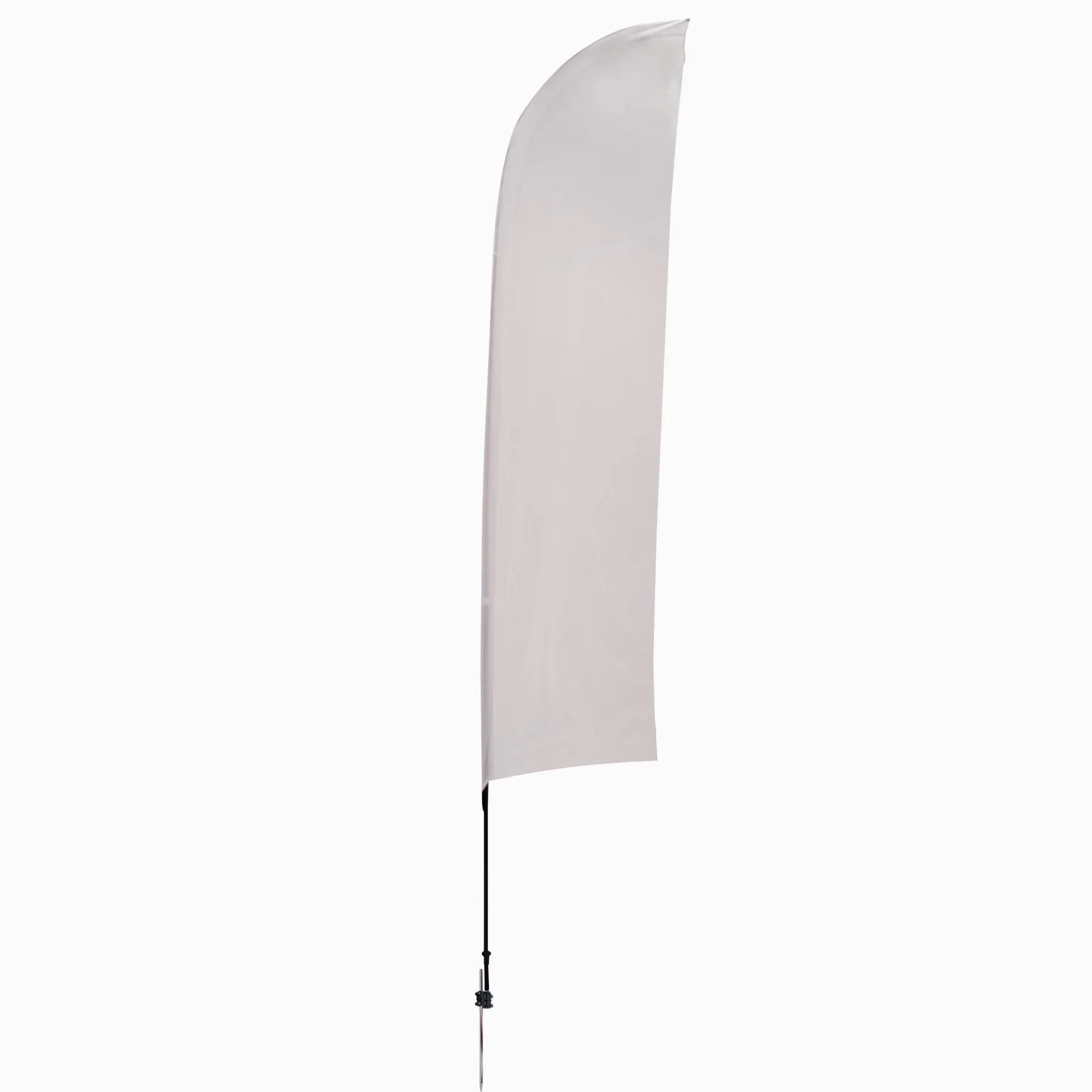 13' Streamline Blade Sail Sign Flag, 1-Sided, Ground Spike view 2