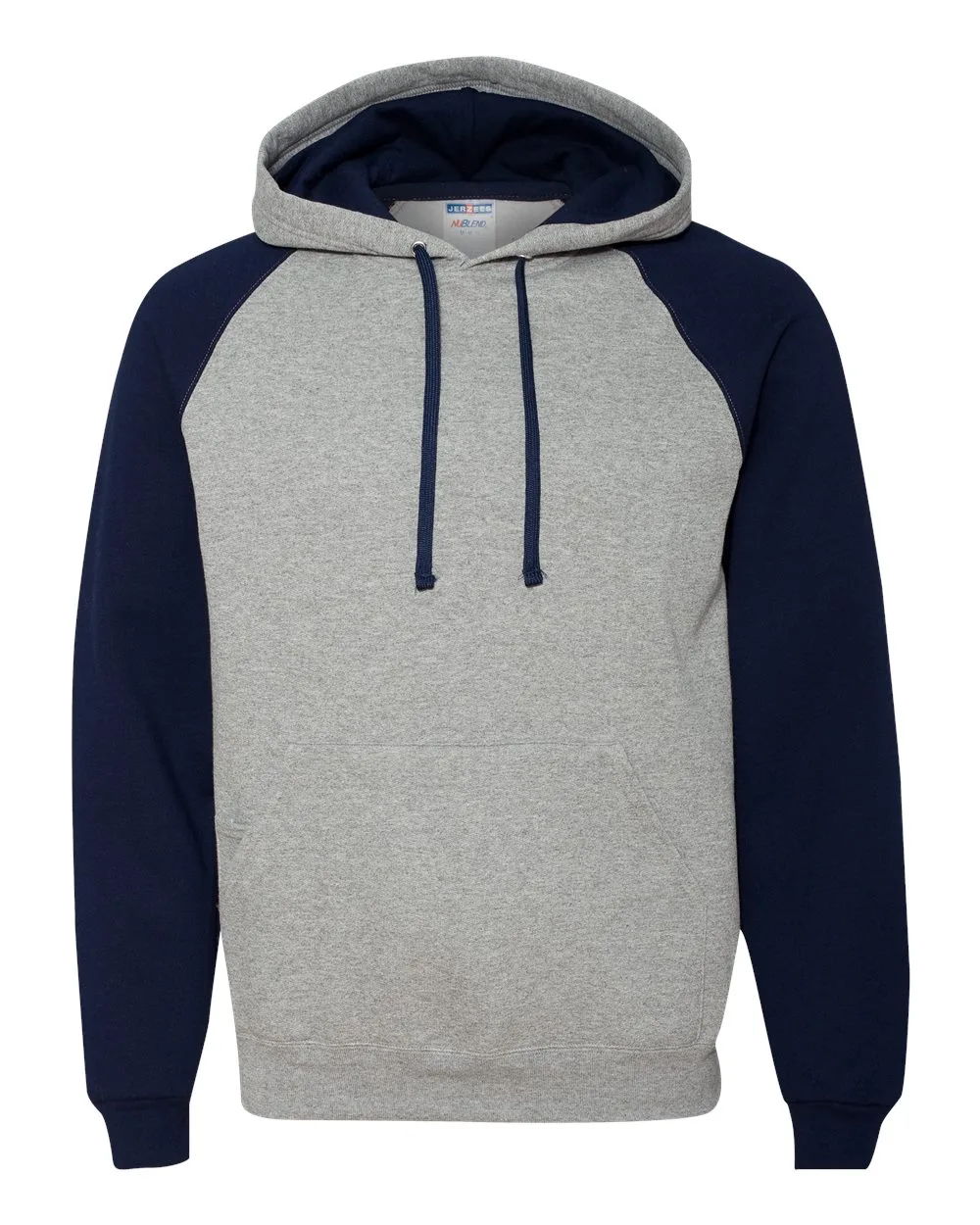 Jerzees® Nublend® Colorblocked Raglan Hooded Sweatshirt view 2