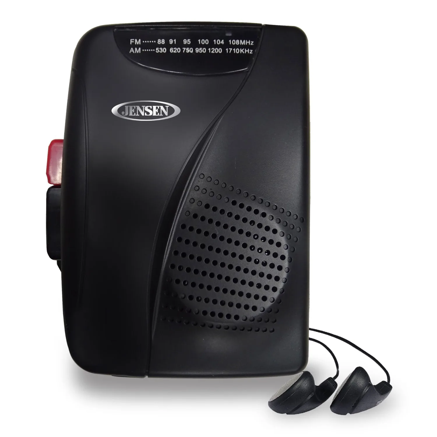 Jensen® Portable Stereo Cassette Player with AM/FM Radio & Earbuds
