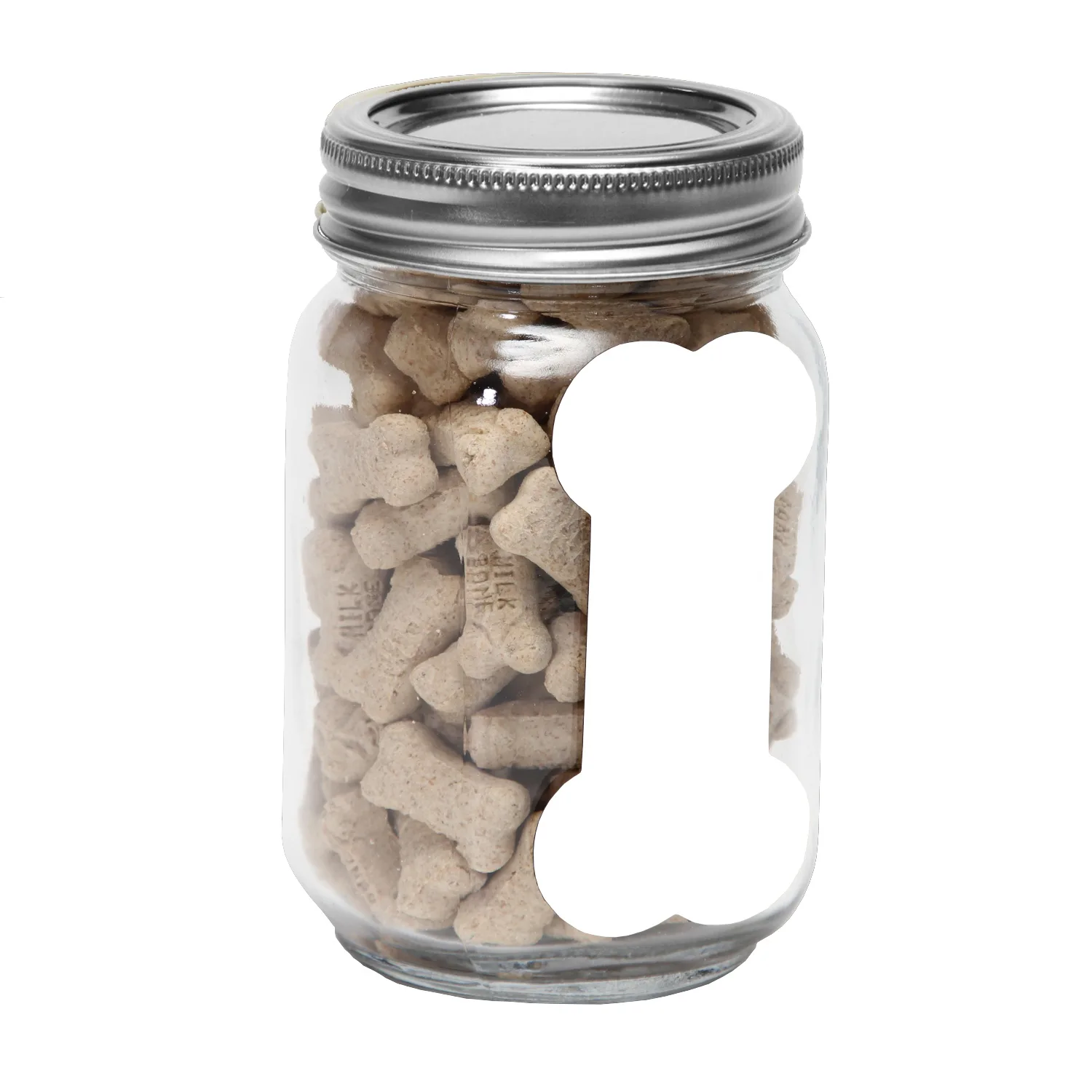 Pint Jar with Bone Magnet Pet Fill view 2