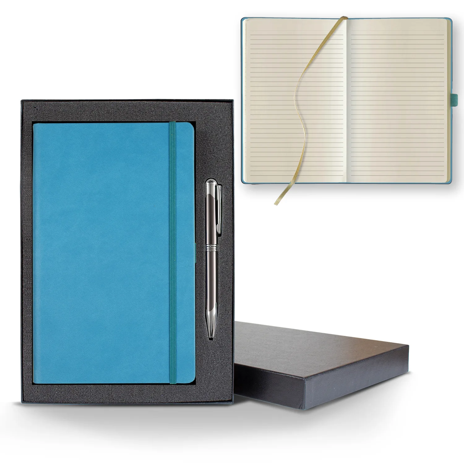 Castelli Tucson Medio Lined Ivory Page Journal Gift Set view 2