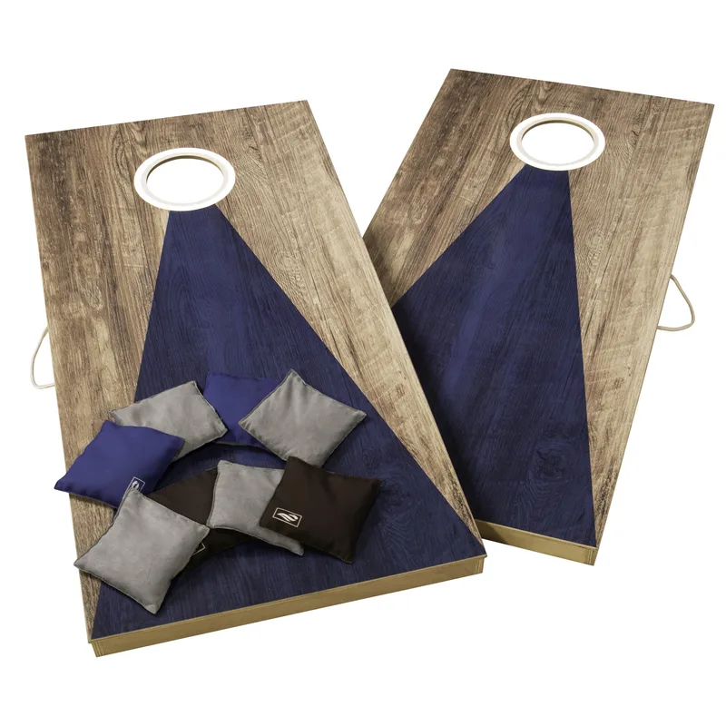 Escalade Sports Triumph Sports - Led 2 X 4-Foot All-Wood Bag Toss - Blue/Gray