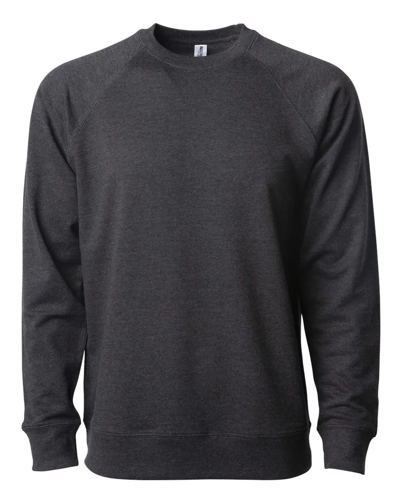 Independent Trading Co.® Unisex Icon Lightweight Loopback Terry Crewneck Sweatshirt view 6