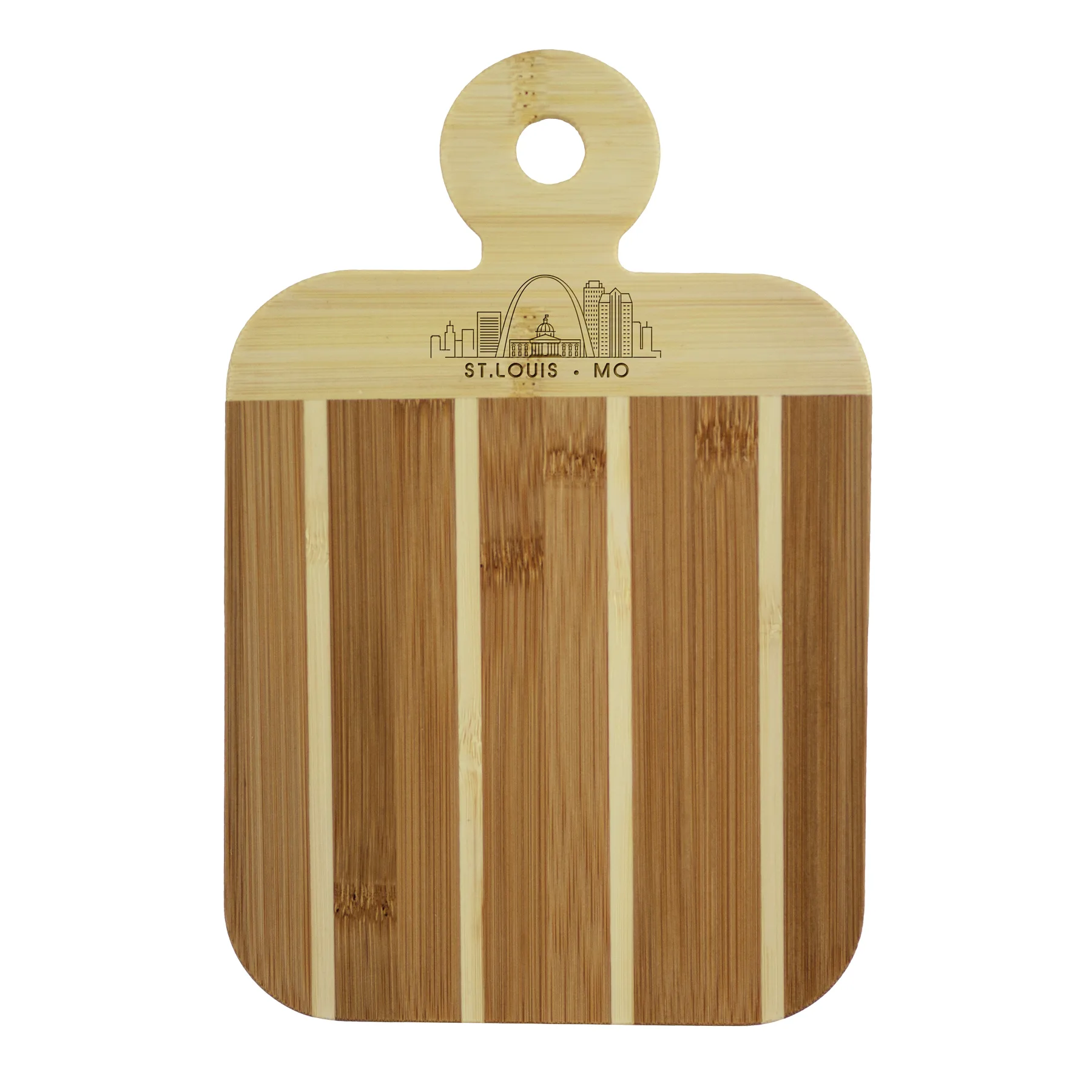 Striped Paddle St Louis City Skyline Board