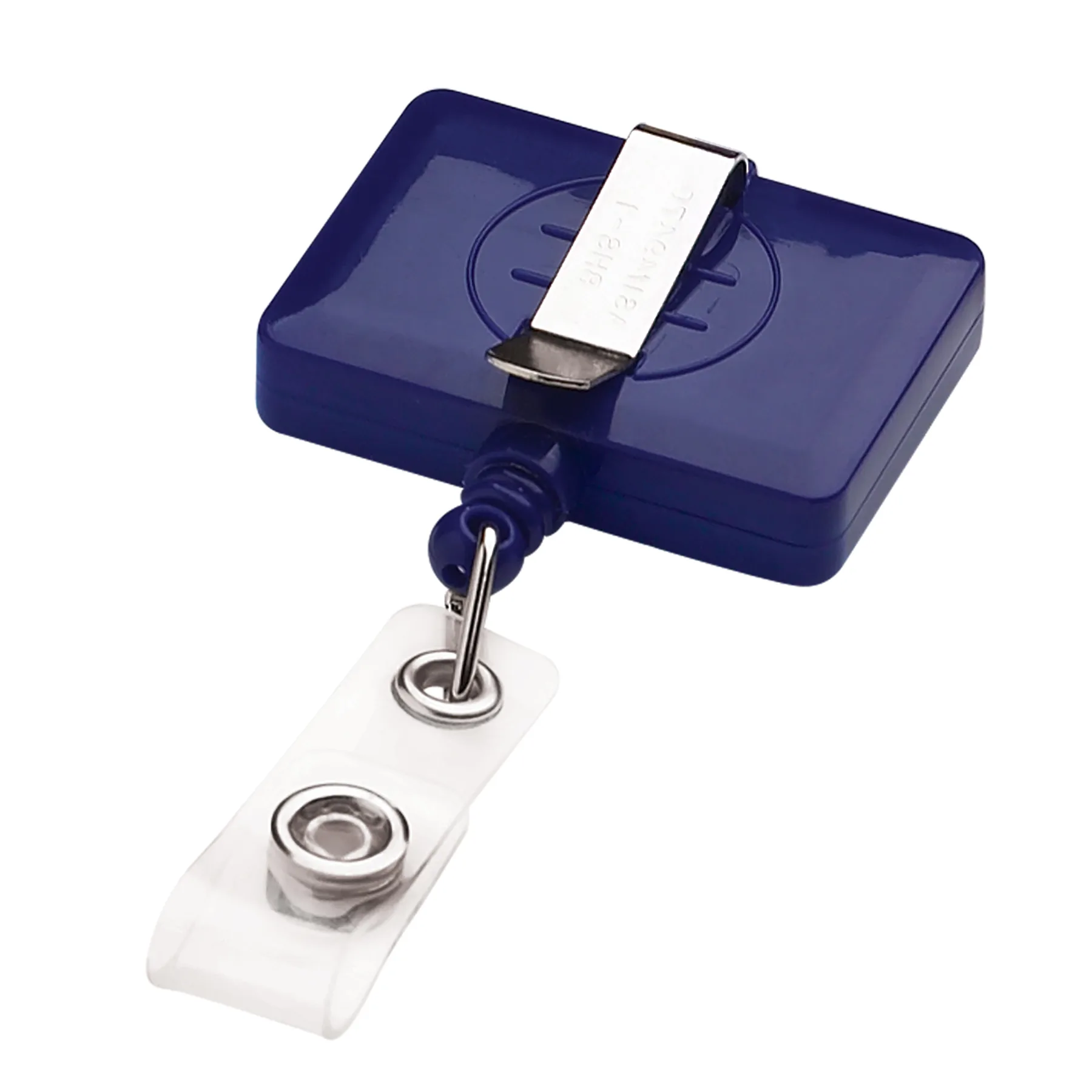Rectangle Retractable Badge Reel w/belt cliip view 3