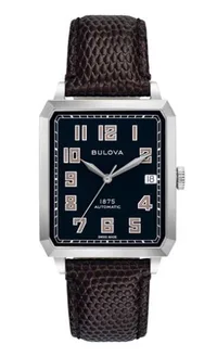 Citizen® Joseph Bulova Breton Men's Leather Strap Watch w/Black Dial