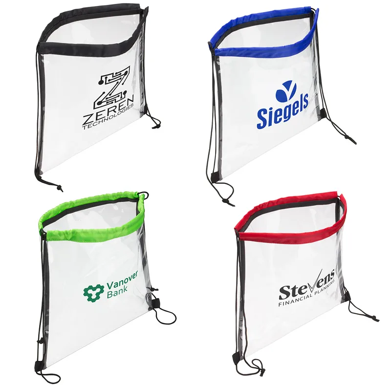 Clear Vinyl Bag with Drawstring