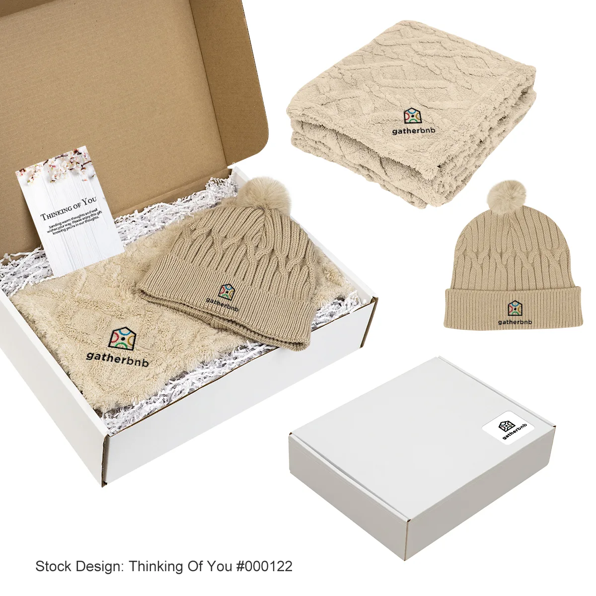 Bundle Up Beanie & Blanket Gift Set view 2