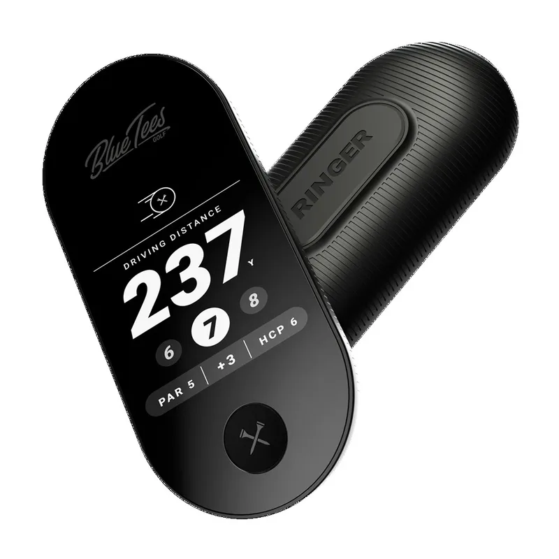 Blue Tees Golf Ringer GPS Handheld - Black