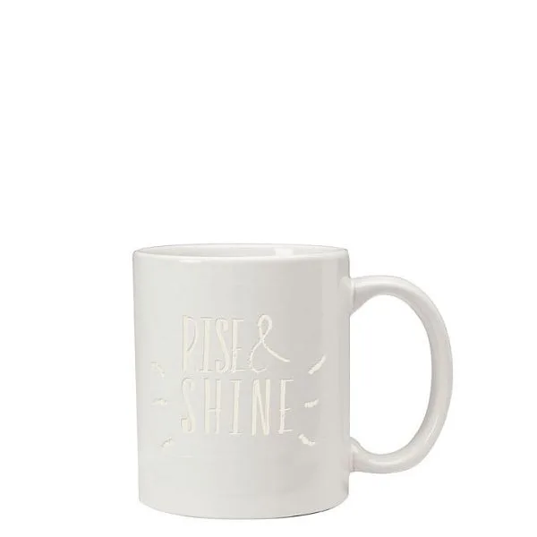 11 Oz. White C-Handle Mug