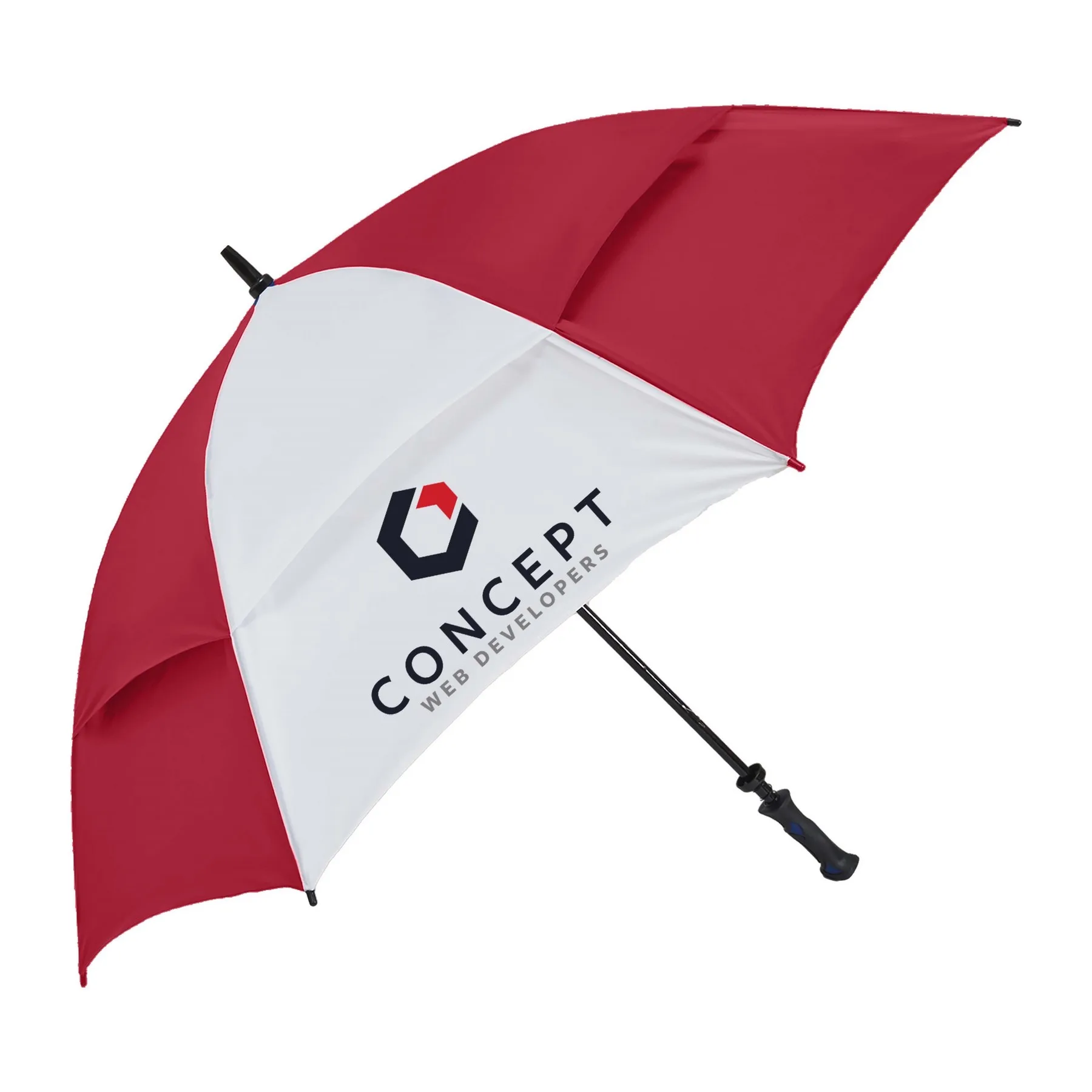 Challenger Alternating Panels Umbrella (2 Imprints) view 7