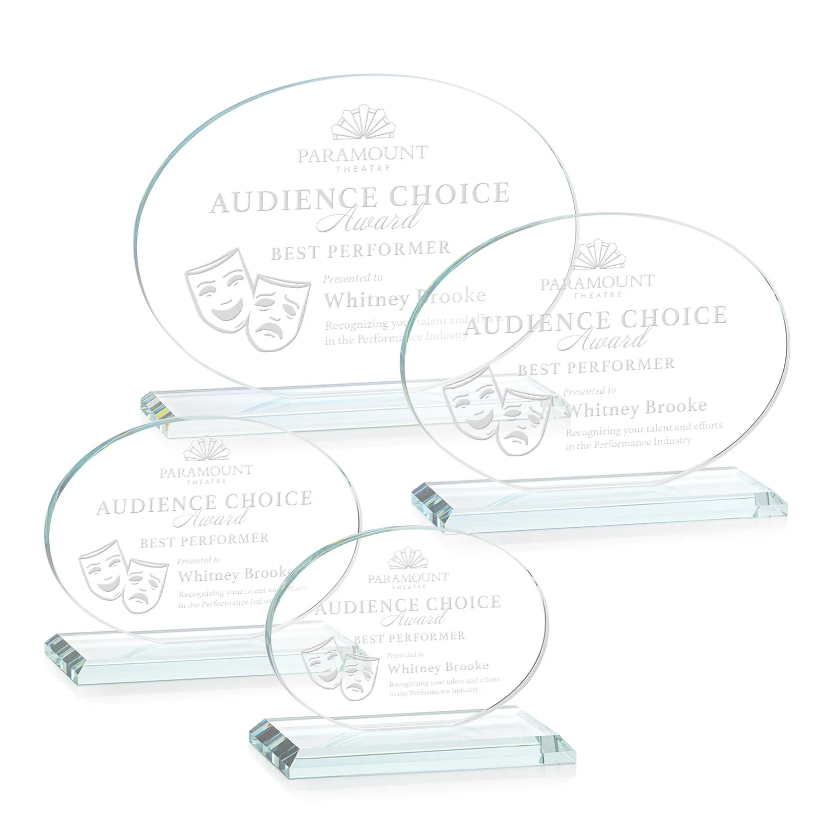 Deep Etch, Horizontal, Clear