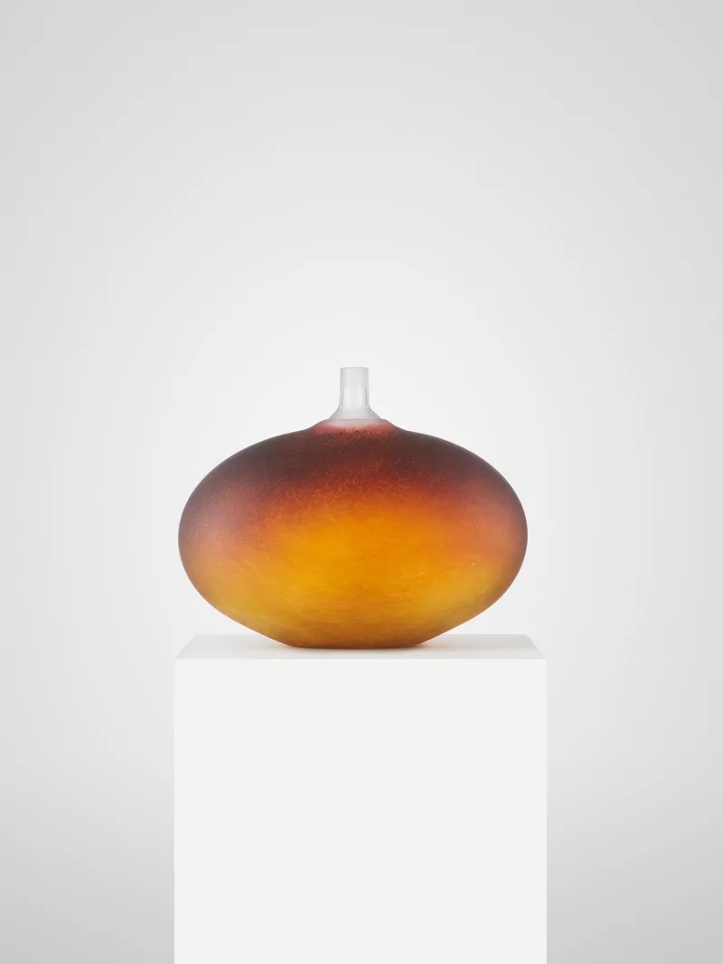 Kosta Boda Beans Golden Brown Satin