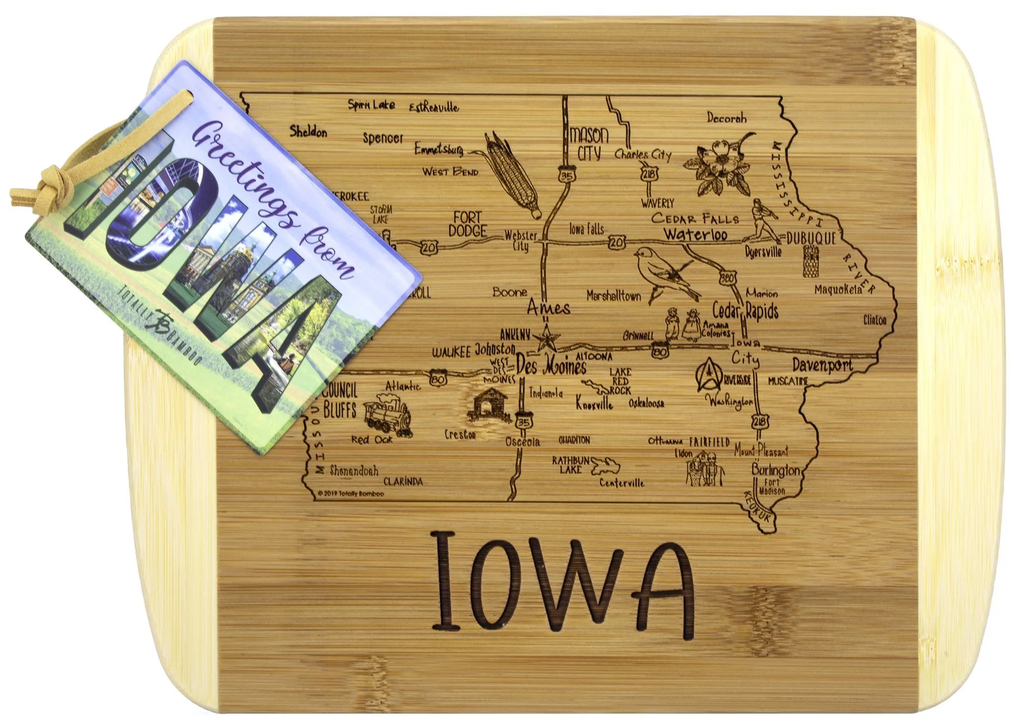 A Slice of Life Iowa Serving & Cutting Board view 2