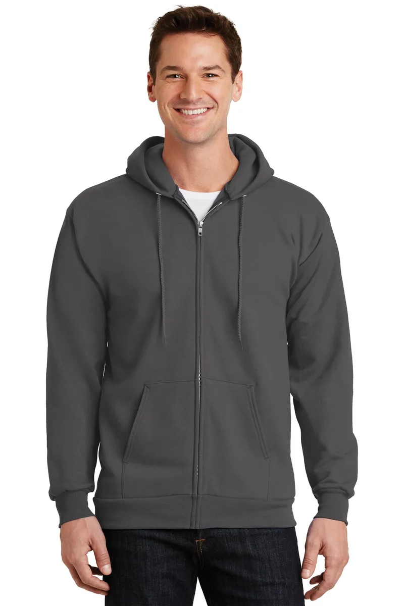 Port & Co™ Essential Fleece Full-Zip Hooded Sweatshirt. view 7