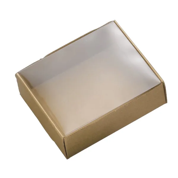 6" x 7" Cardboard Box with Clear Lid