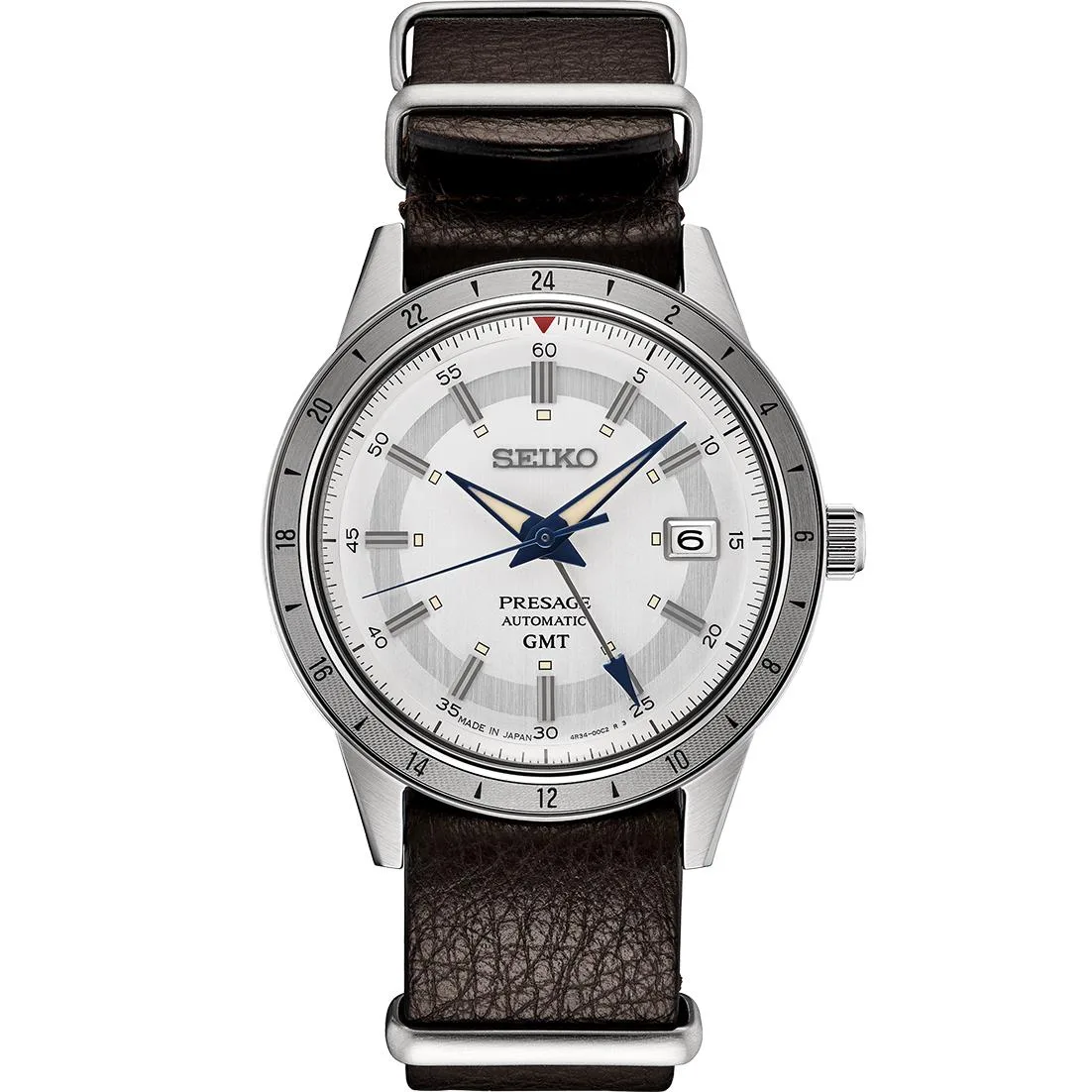 Seiko Watch Presage Style 60S Ss Automatic Gmt White Dial Le