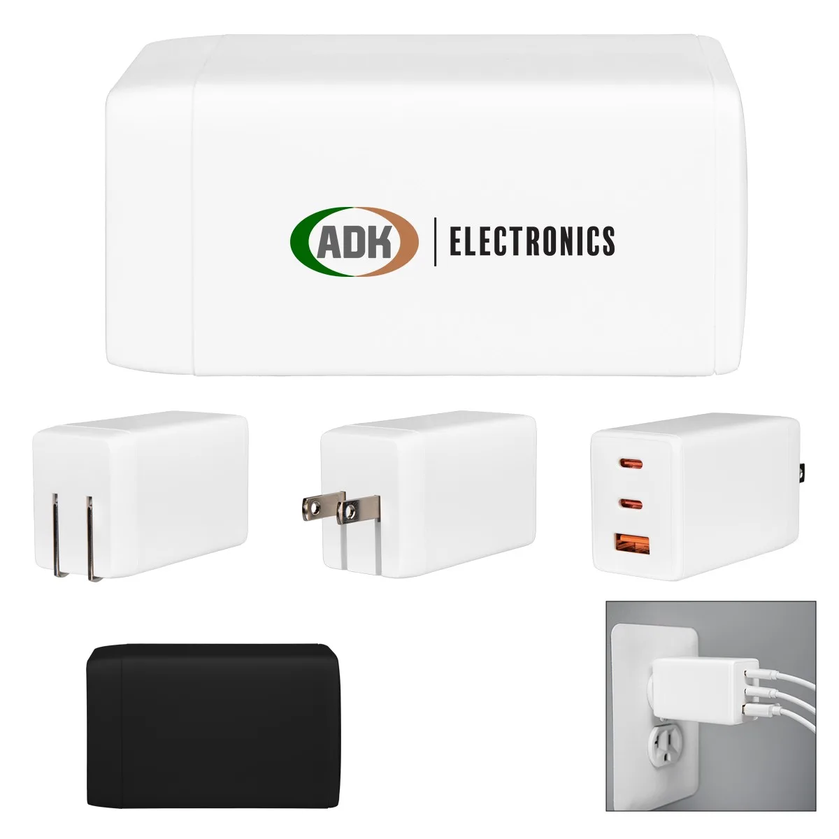 65w Power Cube Wall Adapter view 2