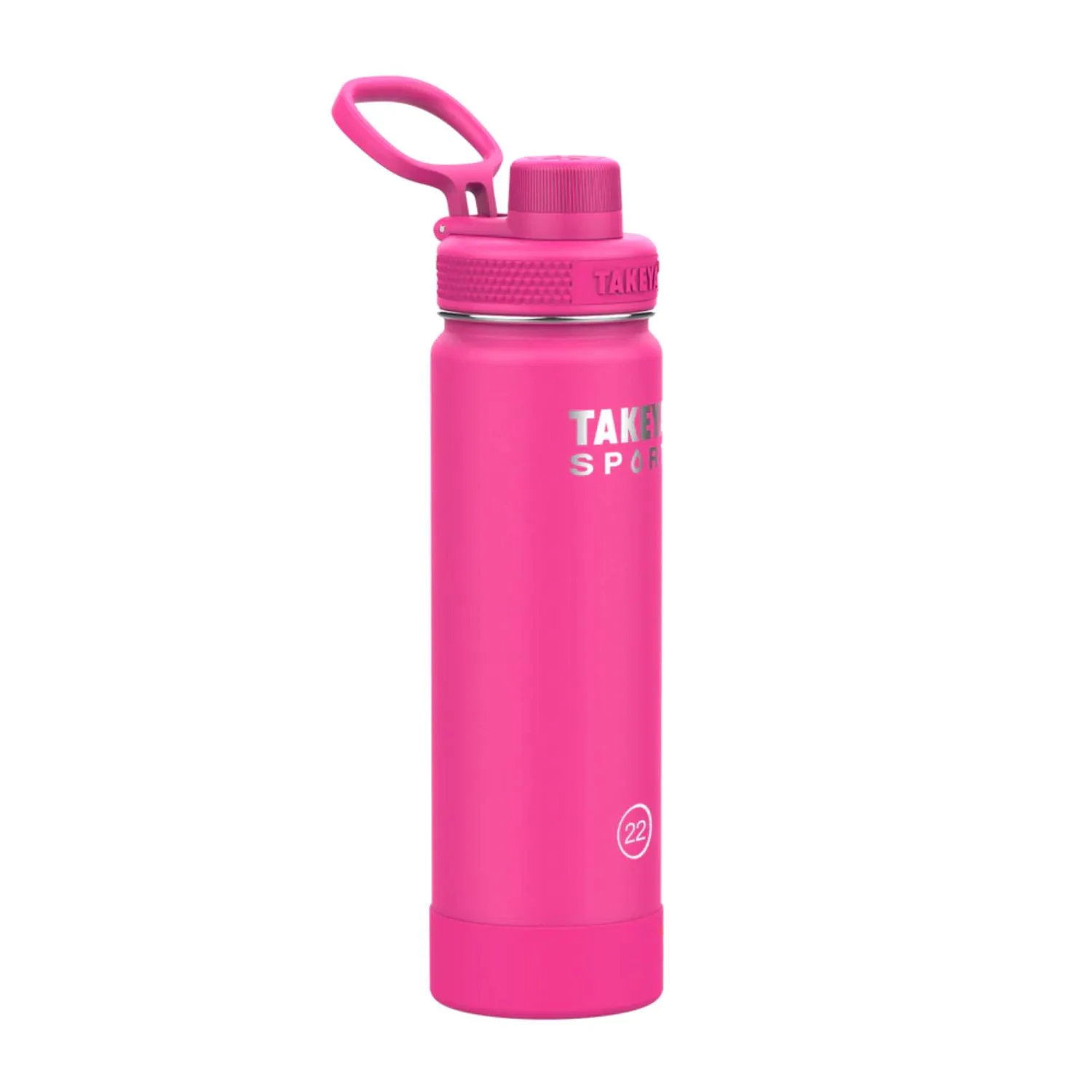 22 oz Takeya® Stainless Steel Insulated Sport Water Bottle w/ Spout Lid view 3