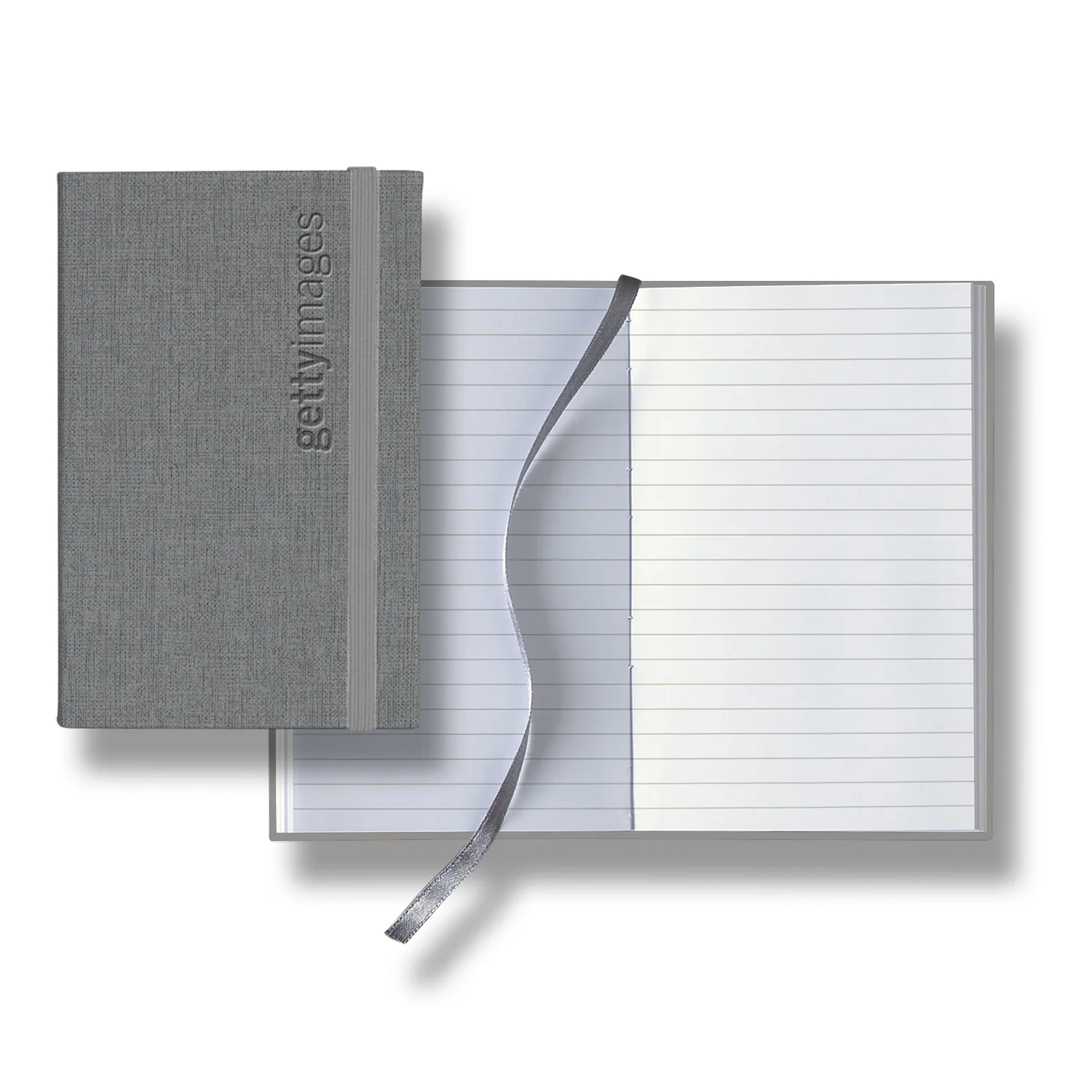 Castelli Linen Banded Pico Lined White Page Journal view 7