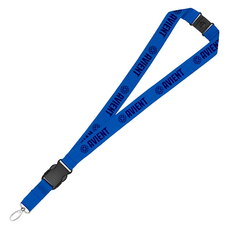 1" Eco Friendly rPET Lanyard w/Buckle and Safety Breakaway view 6