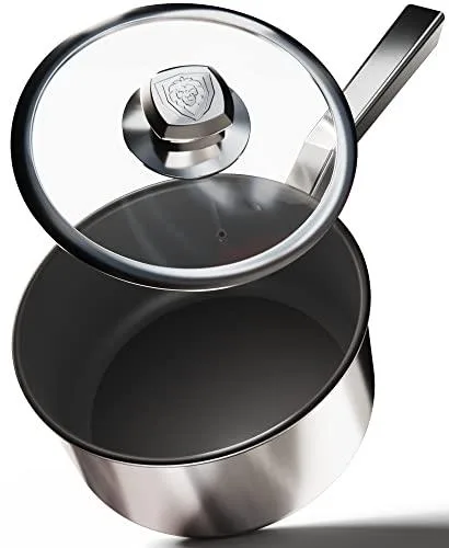 Dalstrong 3 Quart Sauce Pot - The Oberon Series - Eterna Non-Stick Coating -3-Ply Aluminum Cookware