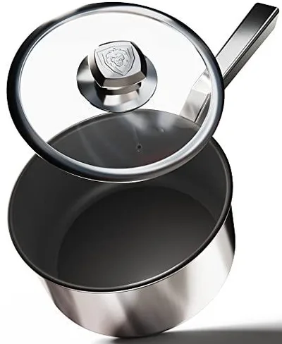 Dalstrong 3 Quart Sauce Pot - The Oberon Series - Eterna Non-Stick Coating -3-Ply Aluminum Cookware