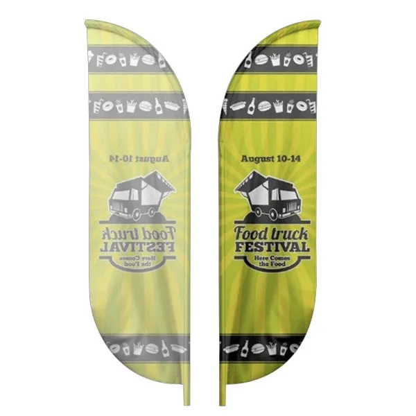 IMPORT 10' Single-Sided Blade Flag with Ground Spike