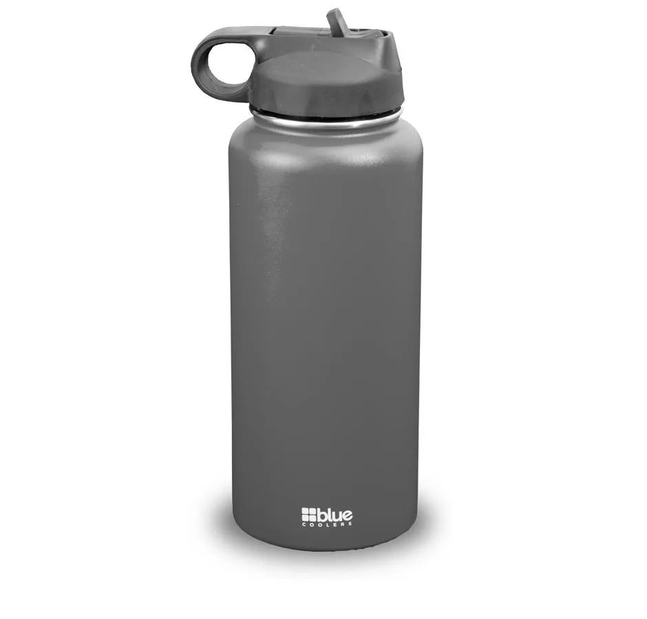 Blue Coolers 32 Oz. Fliptop Flask - Gray