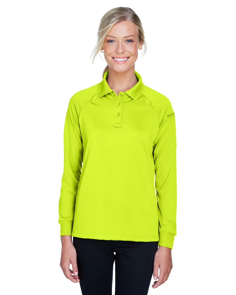 Harriton Women's Advantage Long Sleeve Tactical Polo Shirt view 7