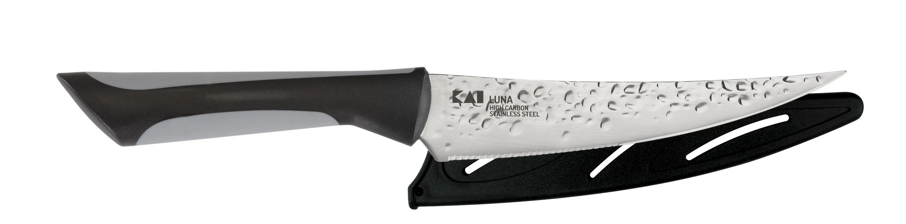 Kai Housewares Luna 6" Multi-Utility Knife With Sheath & Soft-Grip Handle