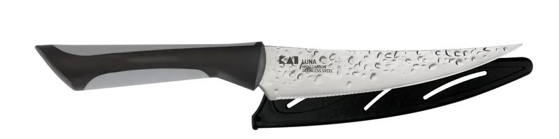 Kai Housewares Luna 6" Multi-Utility Knife With Sheath & Soft-Grip Handle