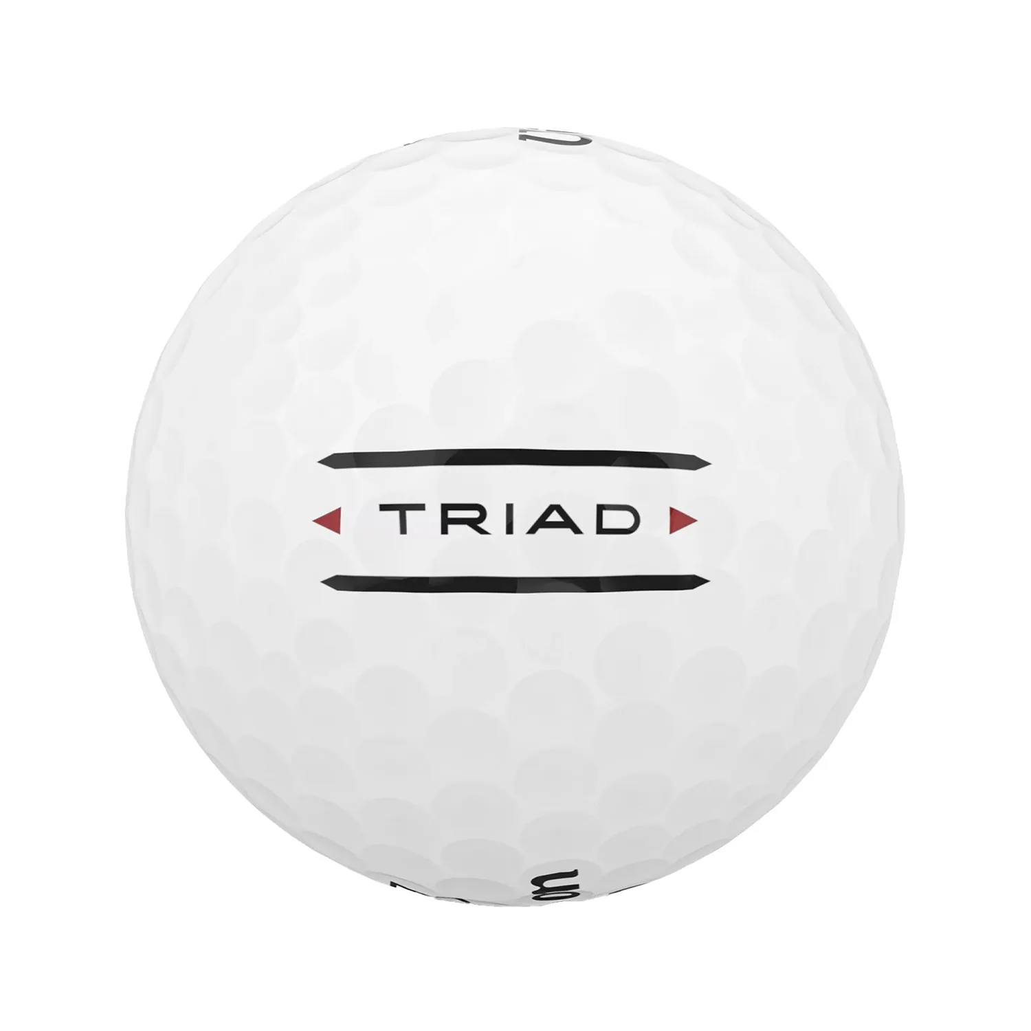 White Logo Golf Ball Side
