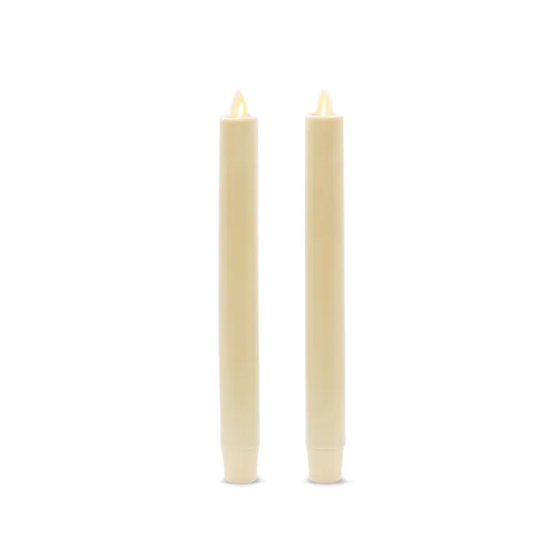 Everlasting Glow Luminara Wax Taper Candle Set