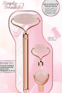 Health, Beauty & Fitness Vivitar Electric Rose Quartz Facial Roller Kit