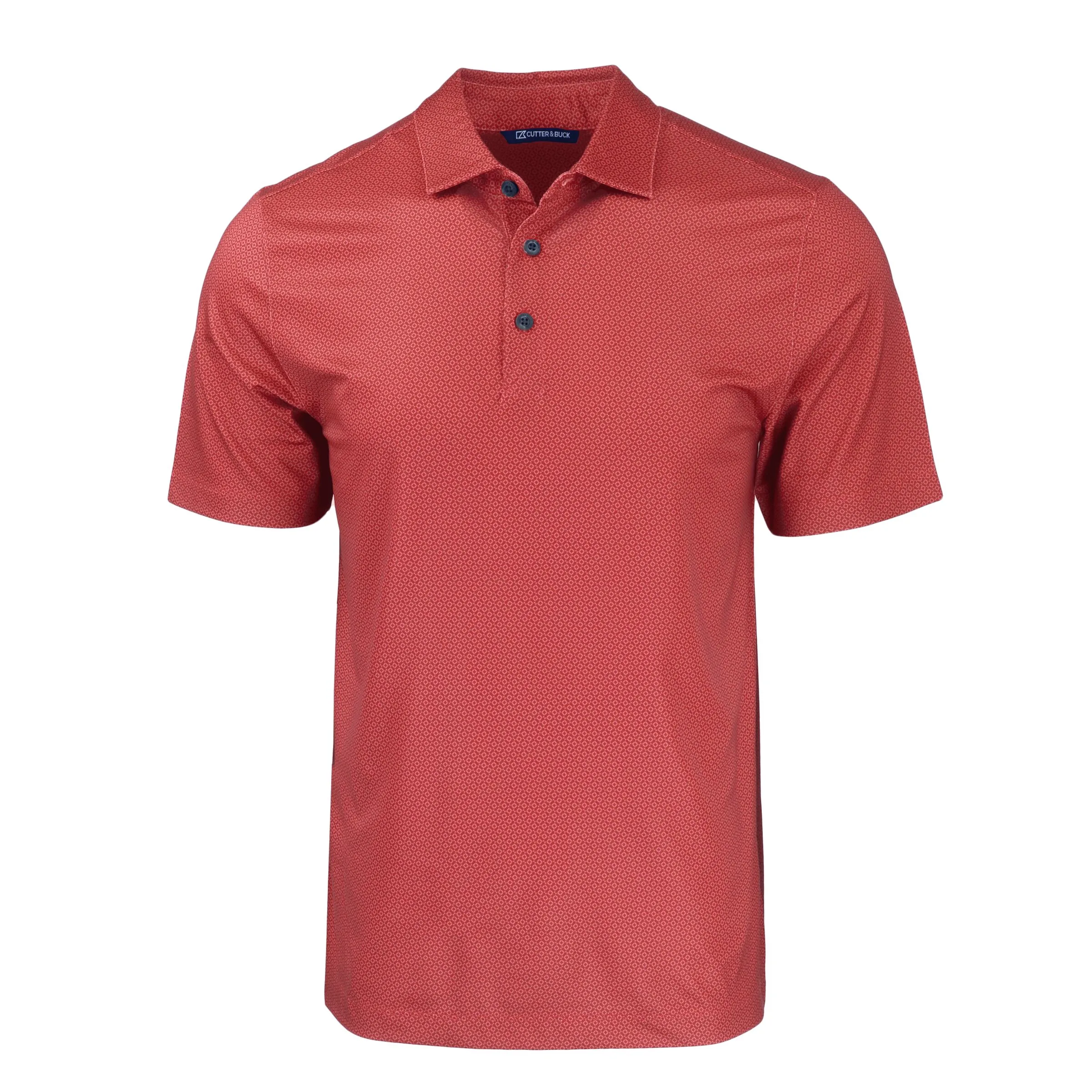 Cutter & Buck Pike Eco Tonal Geo Print Stretch Recycled Mens Polo view 4
