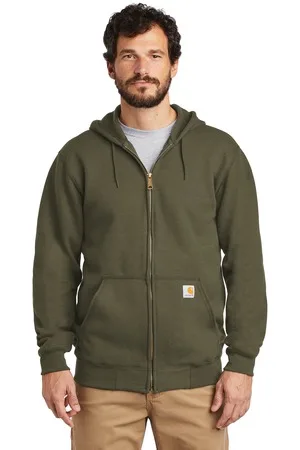 Carhartt ® Midweight Hooded Zip-Front Sweatshirt. view 4