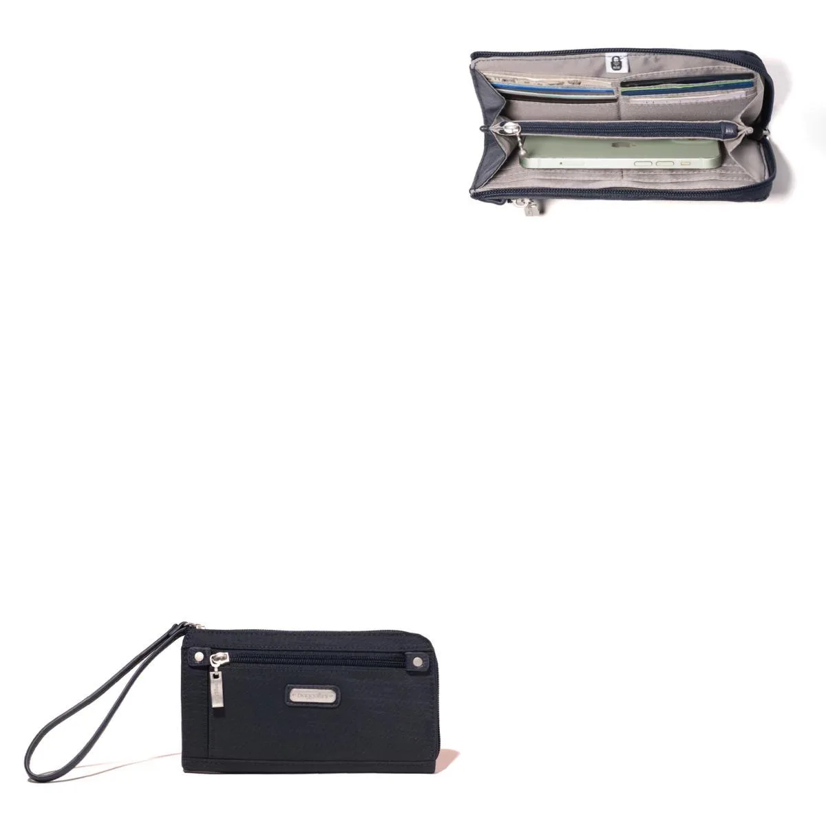 Baggallini® Zip Around Wallet - French Navy Blue
