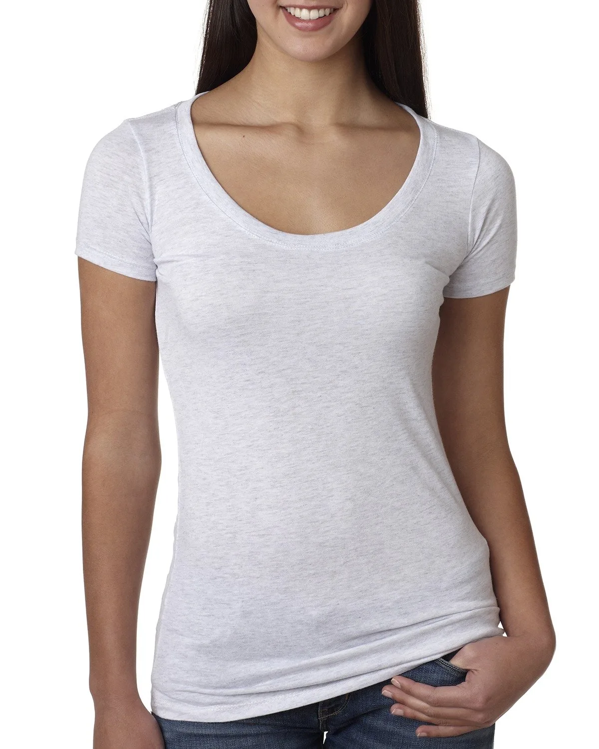 NEXT LEVEL APPAREL Ladies' Triblend Scoop